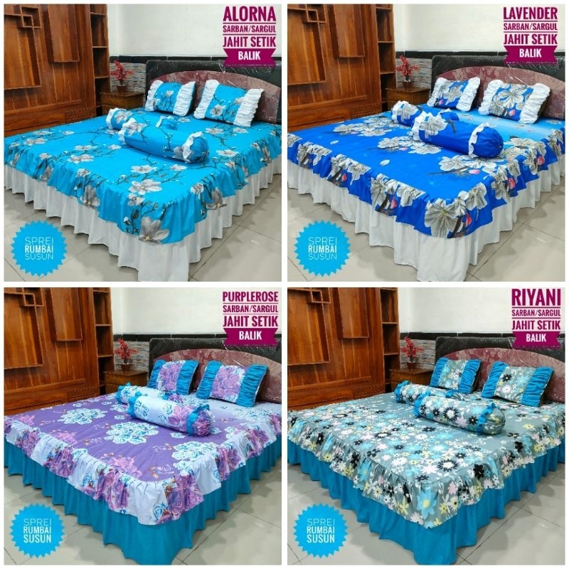 SPREI RUMBAI SUSUN UKURAN 160X200