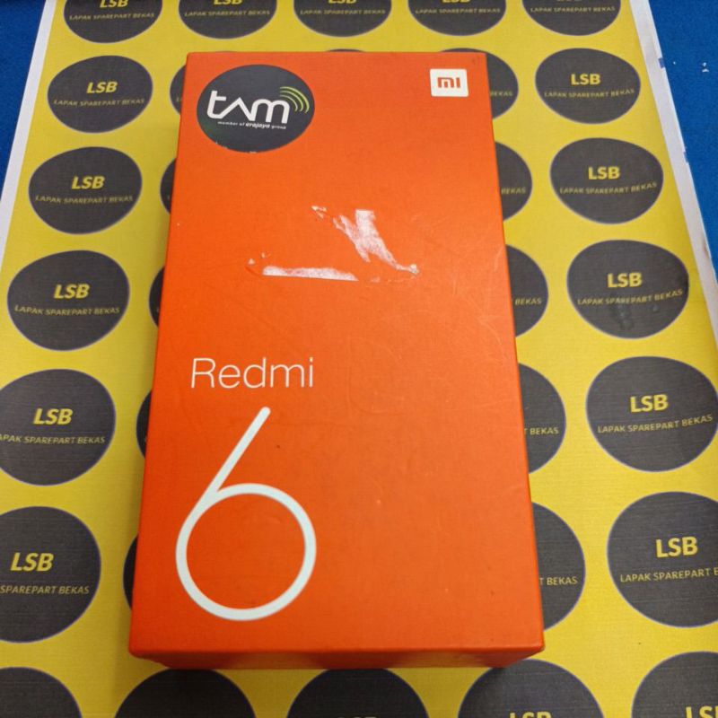 DUS BOX HANDPHONE XIAOMI REDMI 6 ORIGINAL BEKAS