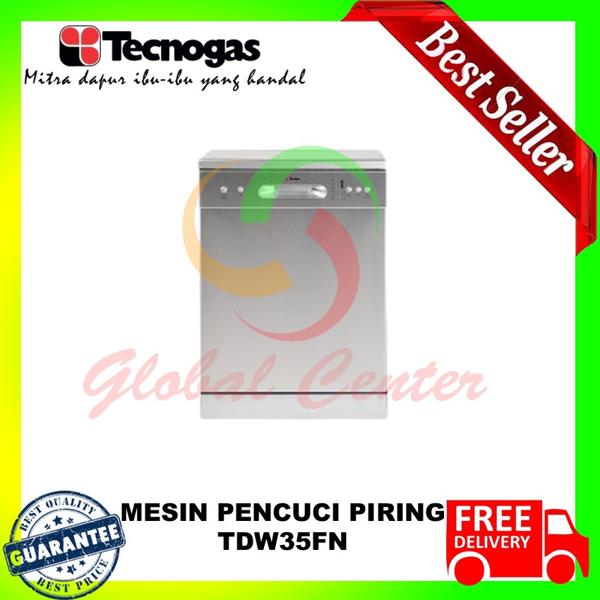 Tecnogas TDW35FN Mesin Pencuci Piring Dishwasher
