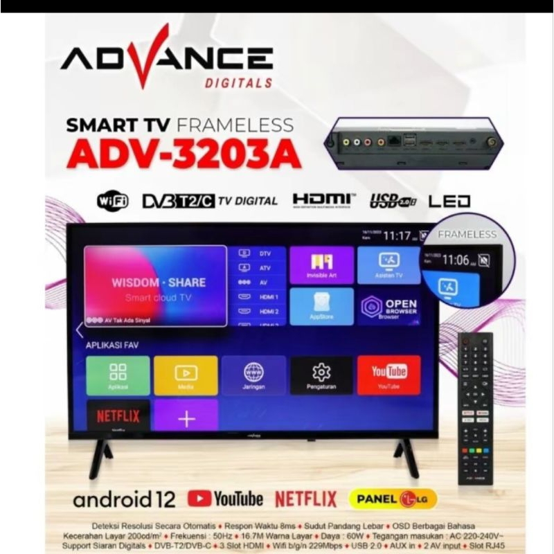 TV ADVANCE 32 INCH/3203 A SMART TV