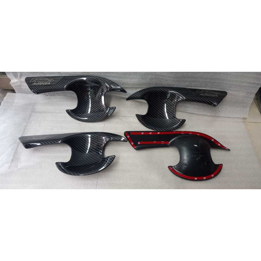 ACCECORIES AVANZA Outer mangkok pintu Avanza / PELINDUNG PEGANGAN PINTU AVANZA 2022 CARBON