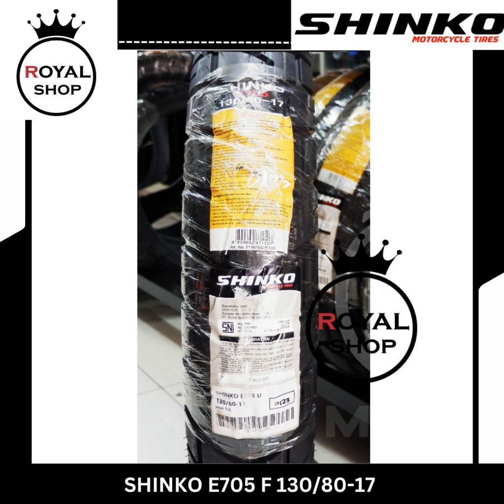 BAN SHINKO E705 130/80 RING 17 BAN DUAL PURPOSE TUBELESS