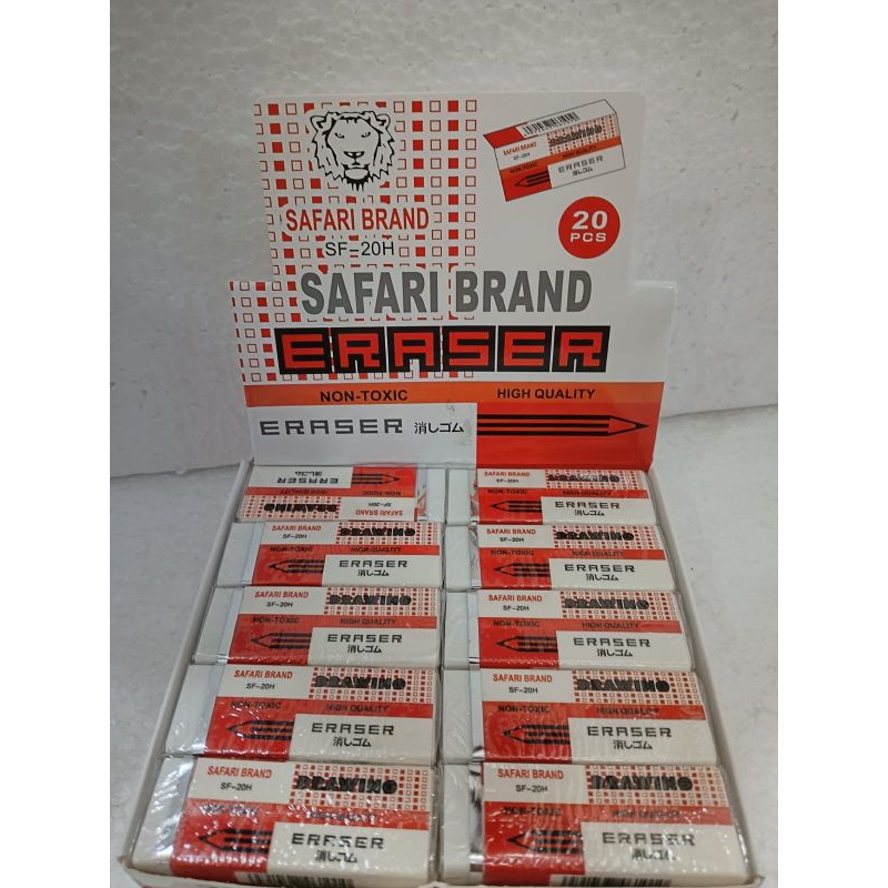 

Penghapus Safari Brand SF-20H isi 20 pcs