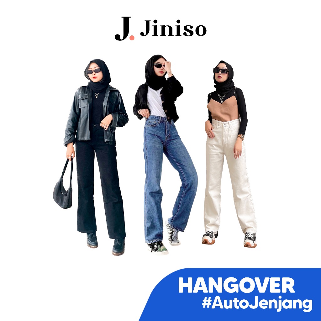 JINISO - Highwaist Loose Hangover Jeans Vol. 1