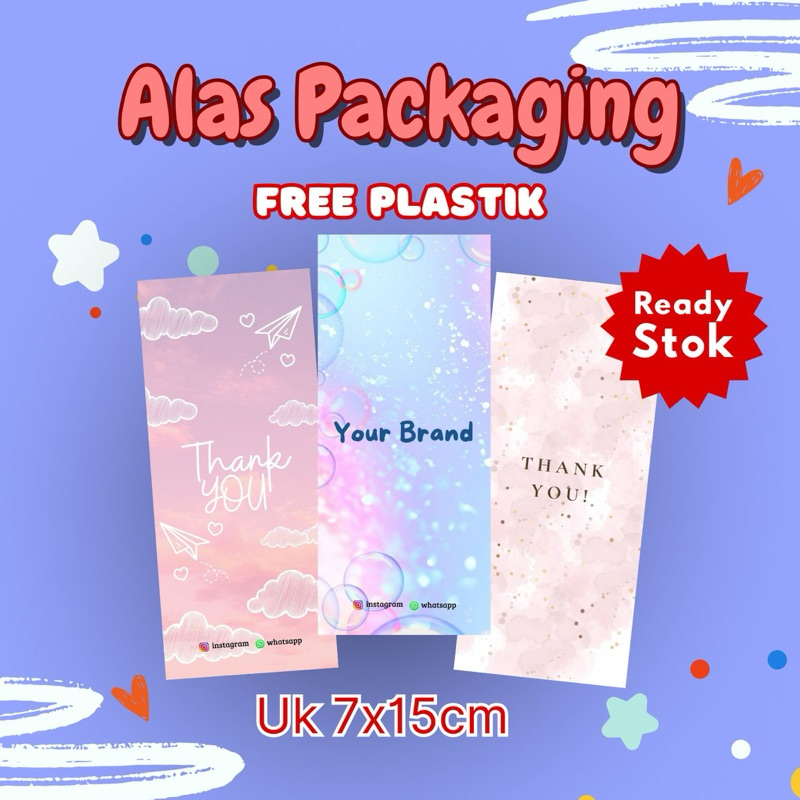 

[FREE PLASTIK] ALAS PACKING UK 7x15 AKSESORIS GELANG CINCIN READY STOK