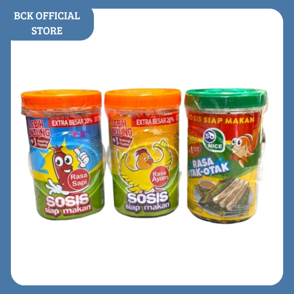 

SOSIS SIAP MAKAN SOSIS SO NICE EKSTRA BESAR 525gr (1Toples)