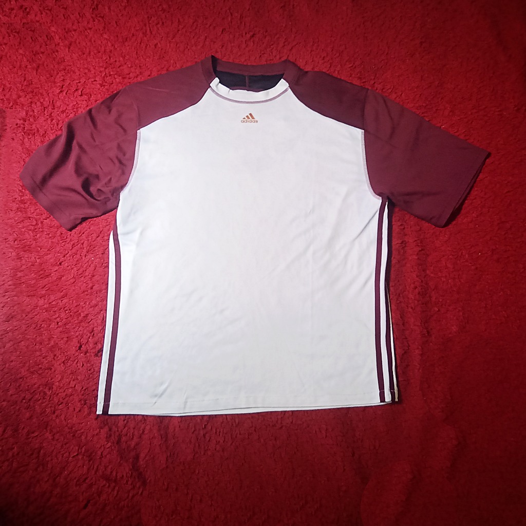 Kaos Baju Tshirt Jersey Dry Fit Adidas Raglan dua warna Size L - XL