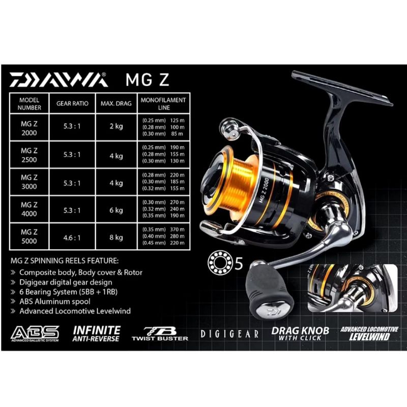 REEL DAIWA MGZ 2000