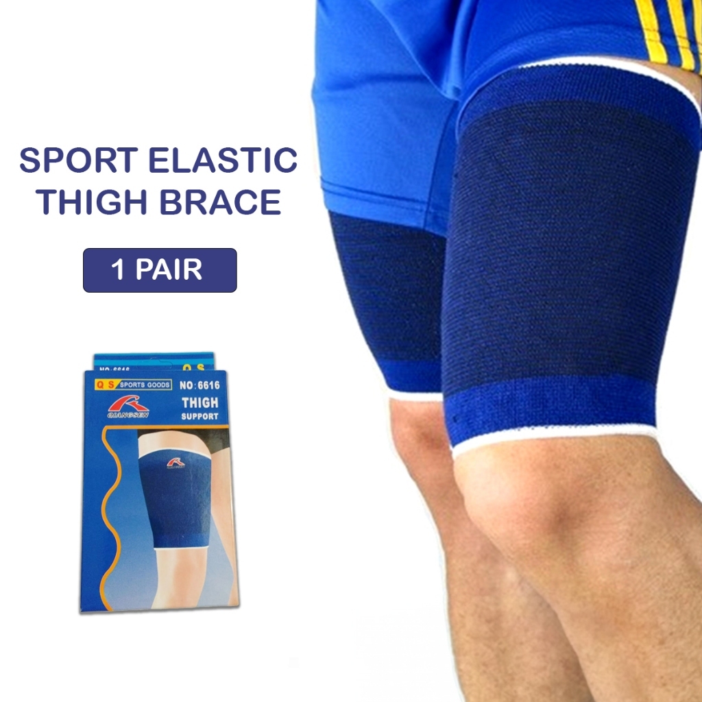 DEKER AKS CALF SUPPORT - Dekker Pelindung PAHA - Deker PAHA Fitness Badminton Gym Thigh Support Spor