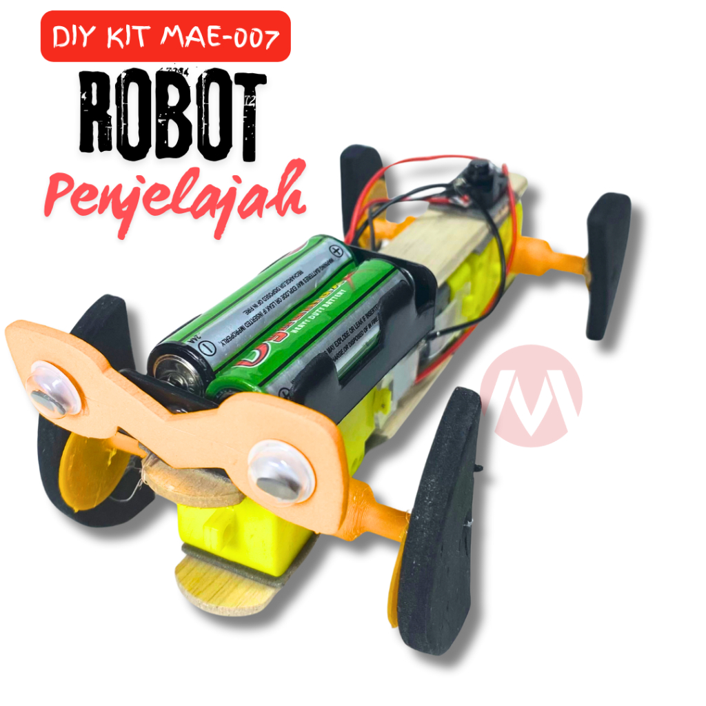 MAE-007 diy Mainan Robot rakit sederhana Robot Penjelajah / mainan edukatif robot / robot sederhana 