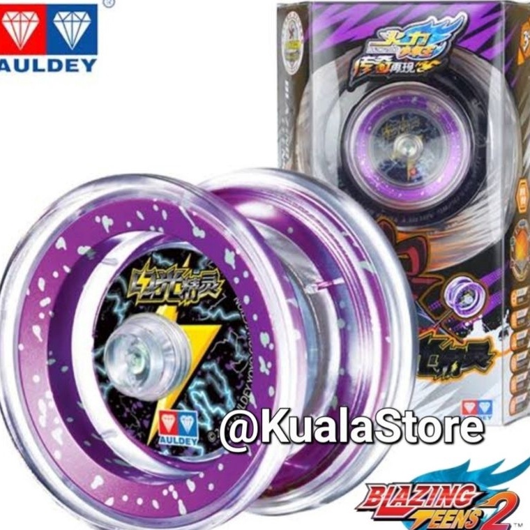 KODE L53X MAINAN YOYO AULDEY ORIGINAL BLAZING TEENS ELECTRIC WIZARD PROFESIONAL Flame Tiger Demon Yo