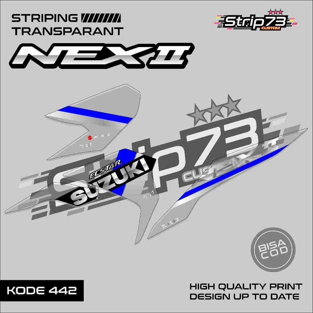 442 STRIPING TRANSPARAN NEX GEN II - STRIPING TRANSPARAN NEX GEN II PREMIUM GRAFIK