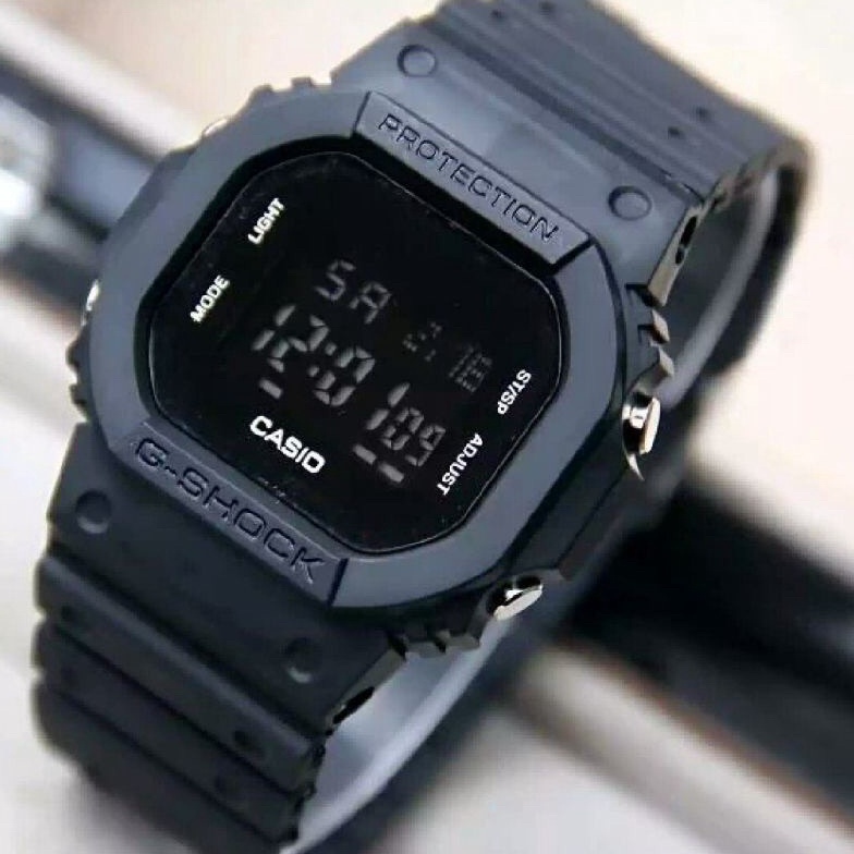 Jam Tangan Gshock Casio Hitam  Jam Tangan Casio DW56  Jam tangan Pria  Jam Tangan Anti Air KODE I4V5