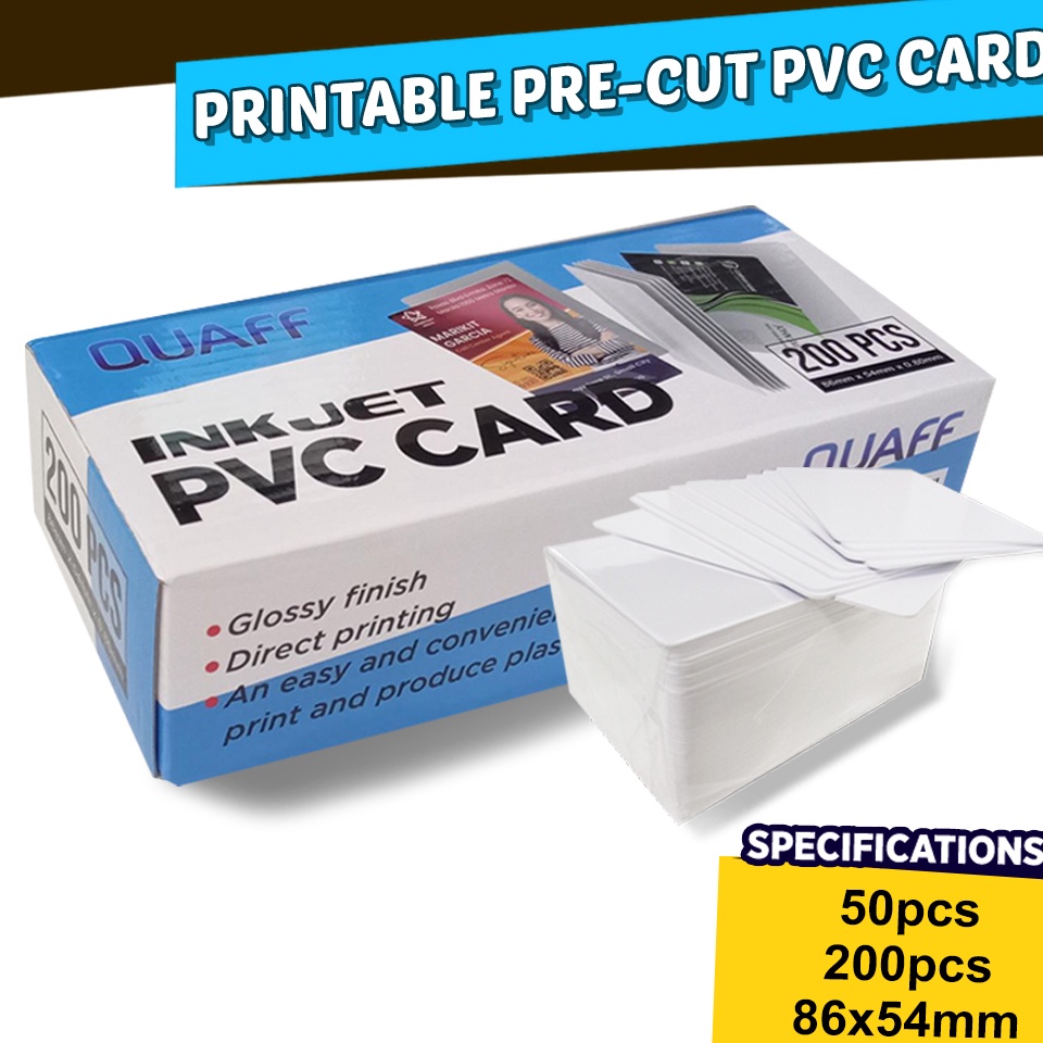 

Kartu printable inkjet Id card PVC ID CARD bisa inkjet 2pcsbox KODE W9A7
