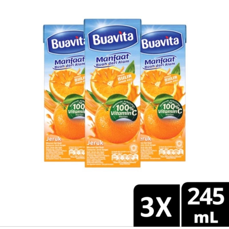 

[Paket Isi 3] Buavita Orange 245ml