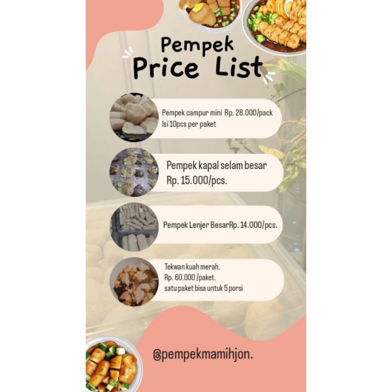 

Pempek Palembang Mamih Jon ( Paket Mix isi 10pcs )