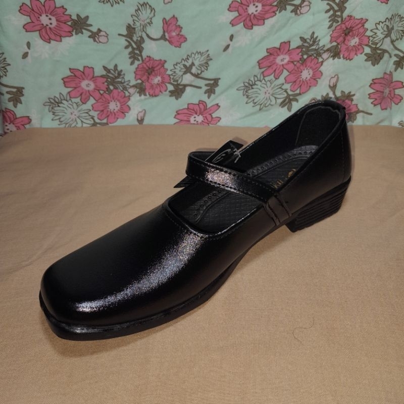 Sepatu Pantofel Wanita Paskibra | Sepatu Hitam | Jumbo uk 40