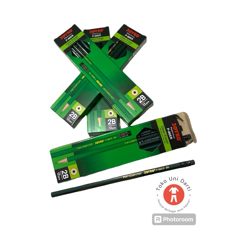 

Pensil 2B Joyko P-88ER isi 12pcs/1lusin
