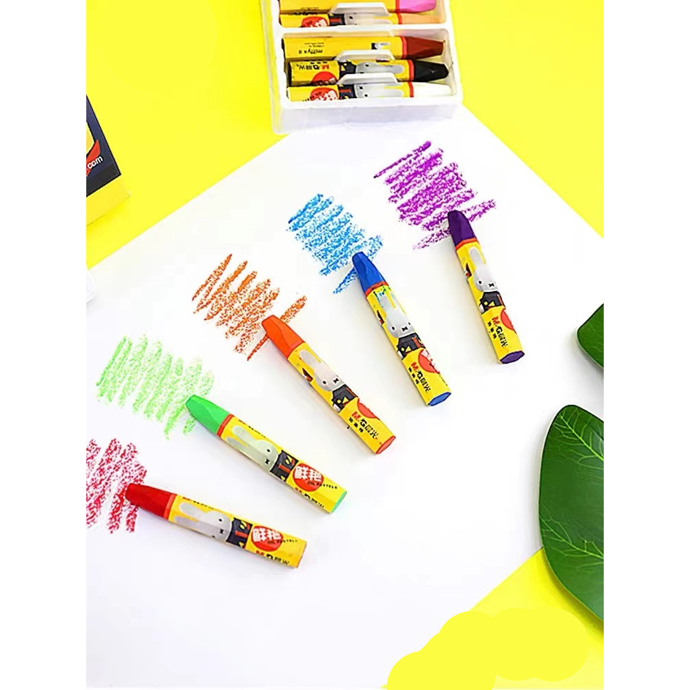 

M&G Krayon Mewarnai Silk Smooth Oil Pastel Hexagon colors