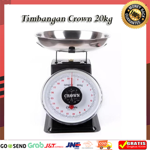 Timbangan 20kg Duduk/Timbangan Manual/Timbangan Buah Crown 20 Kg