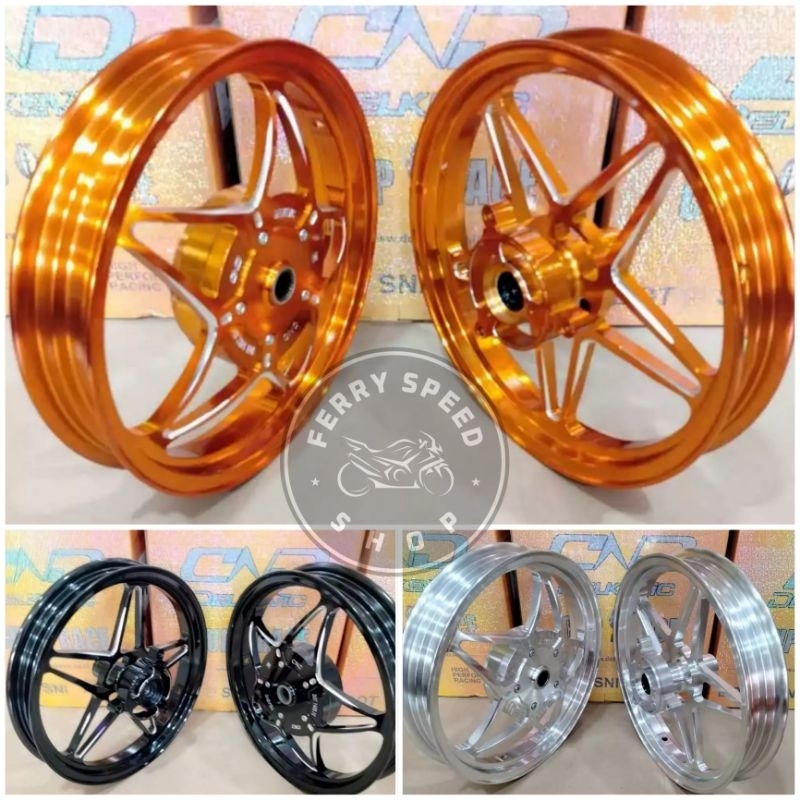 Velg Racing Delkevic X1 Aerox old & Aerox new / Pelek  Delkevic Bintang Aerox 155 185/215-14