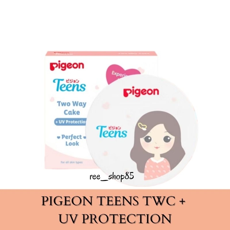 PIGEON TEENS Two Way Cake | Bedak Padat Foundation Remaja | Bedak Anak Remaja