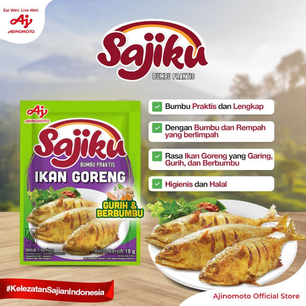 

PROMO SAJIKU IKAN GORENG 18 GRAM BUMBU INSTAN RACIK 1 PCS