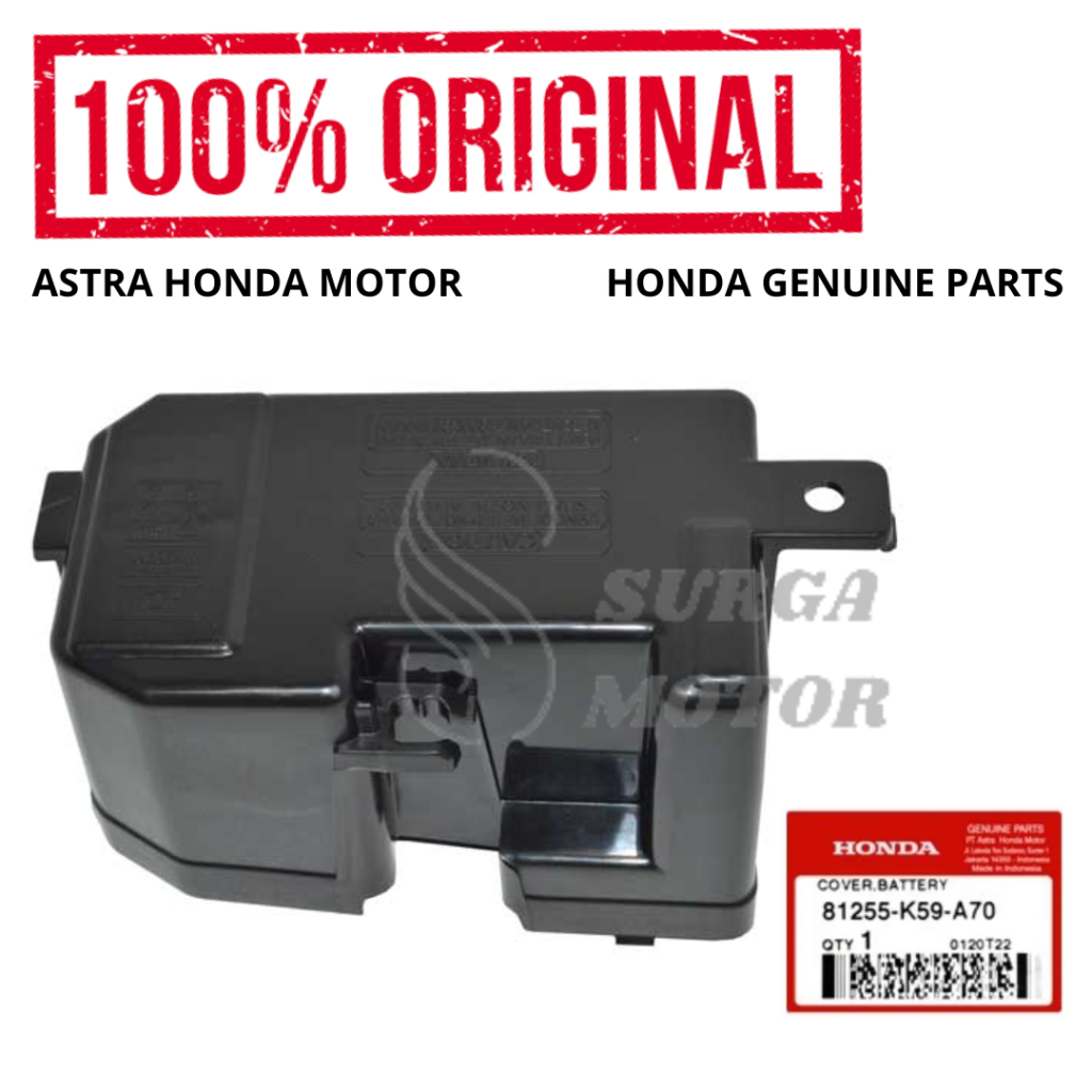 Tutup Accu Aki Cover Battery New Vario 125 150 eSP LED Original Honda AHM 81255-K59-A70 Pelindung Ba
