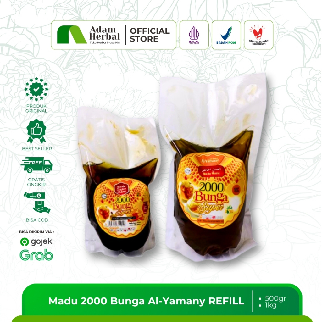 

REFILL Madu 2000 Bunga Al-Yamany | Multivitamin Alami, Imunitas Kuat, Energi Booster