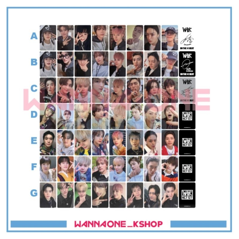 photocard WALK nct127 nct album pob benefit
