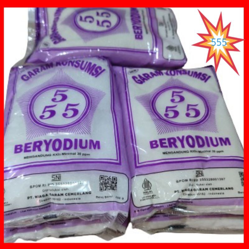 

Garam 555 Ungu Garam Dapur Garam Konsumsi Halus Putih Beryodium 250 Gr/pic 4450