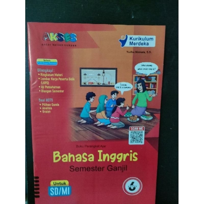 LKS AKSES BAHASA INGGRIS KELAS 6 SEMESTER 1 KURIKULUM MERDEKA