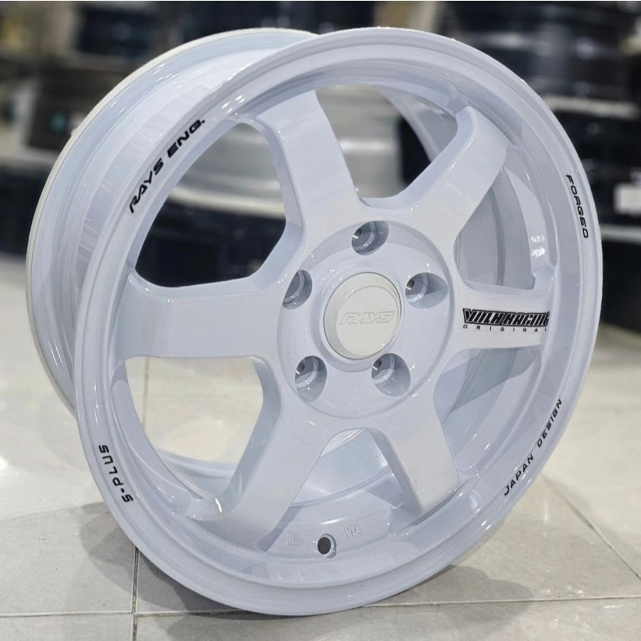 velg mobil ring 15 VOLKRAYS TE37 lebar 7 et 35 velg racing r15 brv ertiga innova grandmax new carry