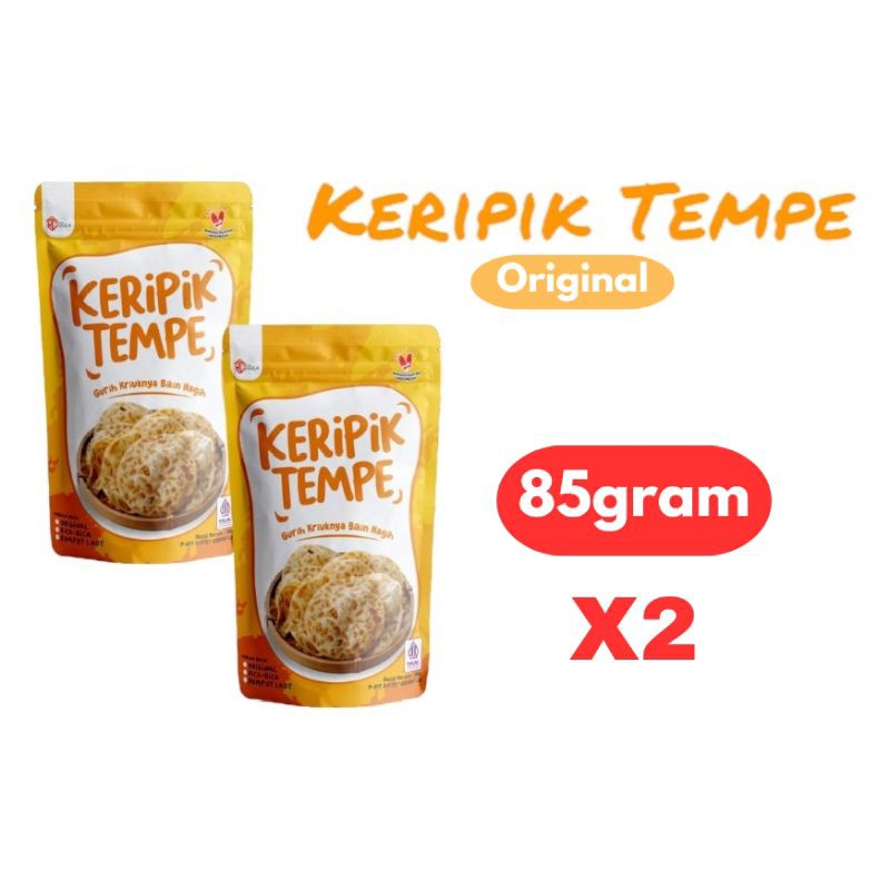 

PROMO HEMAT KERIPIK TEMPE RUMAH CICILA! | 85gram | x2