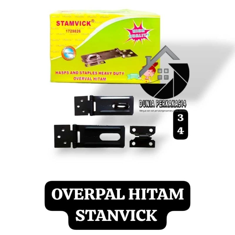 OVERPAL/CANTOLAN GEMBOK TEBAL HITAM STAMVICK