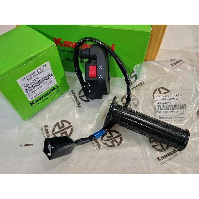 GAS SPONTAN NINJA RUMAH SAKLAR+HANDGRIP KANAN NINJA R/RR/SS