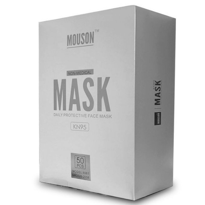Bonus MELTBLOWN X Masker KN95 Mouson Face Mask Putih 1Box Isi 5 Pcs