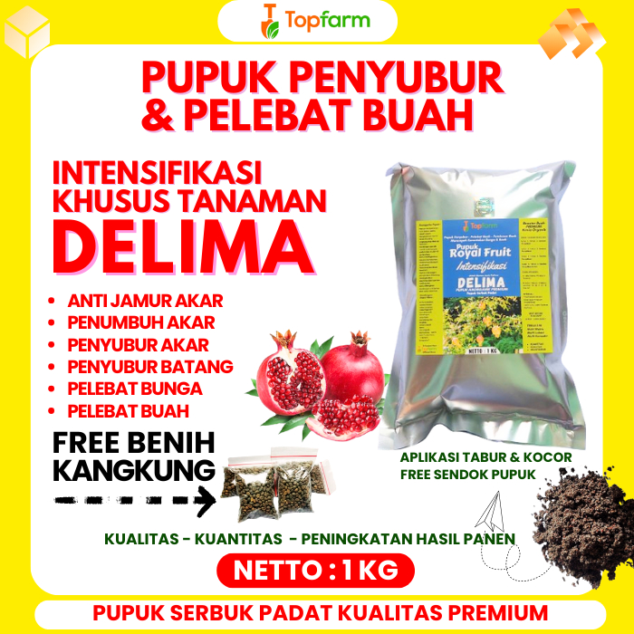 Pupuk Buah Delima / Pupuk Delima Booster / Pupuk Booster Delima / Pupuk Penyubur Buah Delima / Pupuk