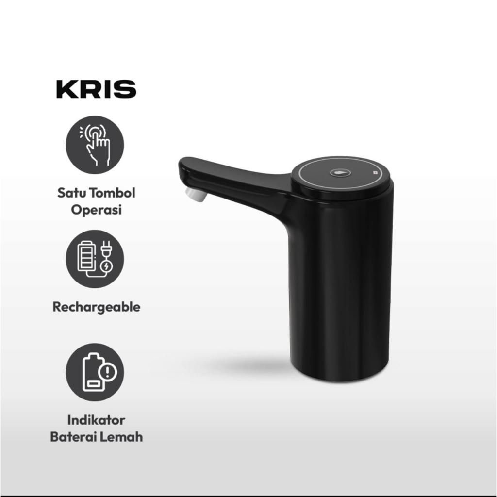 Krischef pompa air galon rechargeable