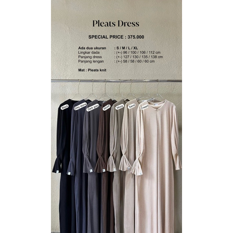 Pleats Dress Khalewale - Sand