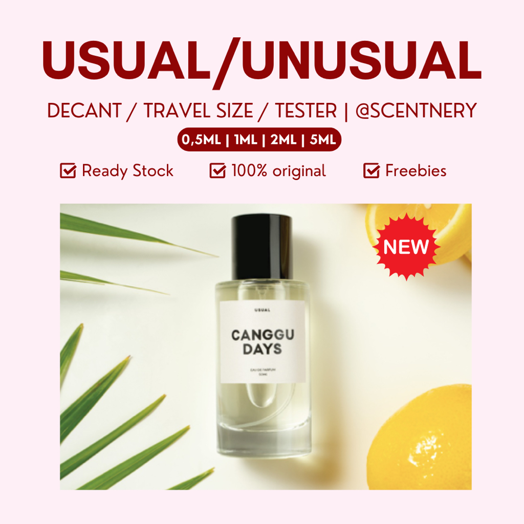 DECANT - USUAL / UNUSUAL SCENTLAB Parfum Canggu Days | Unusual Orris | One of a Kind | Smells like N