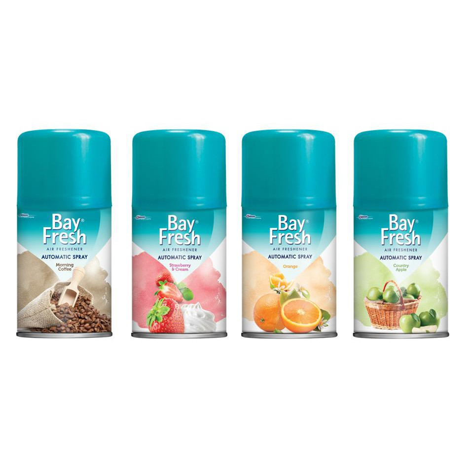 Bay fresh automatic spray orange / strawberry 225 ml
