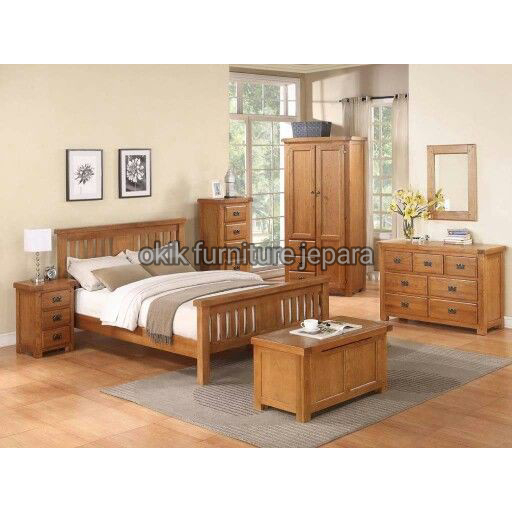 SET+KAMAR+MINIMALIS+TEMPAT+TIDUR+LEMARI+CABINET+JATI