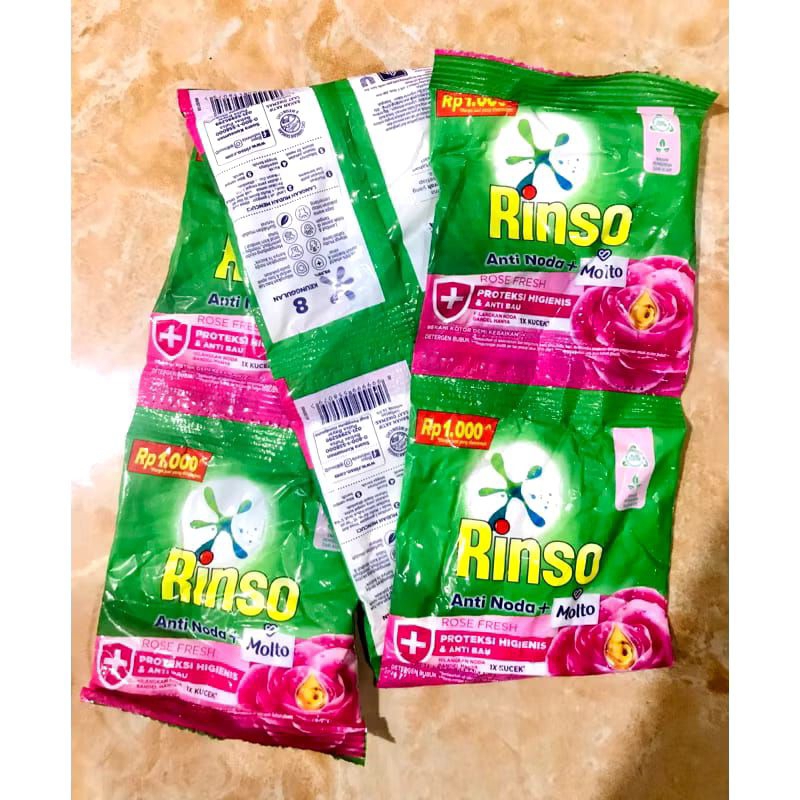 HR Rinso bubuk renceng Rinso bubuk isi 6 sachet detergent