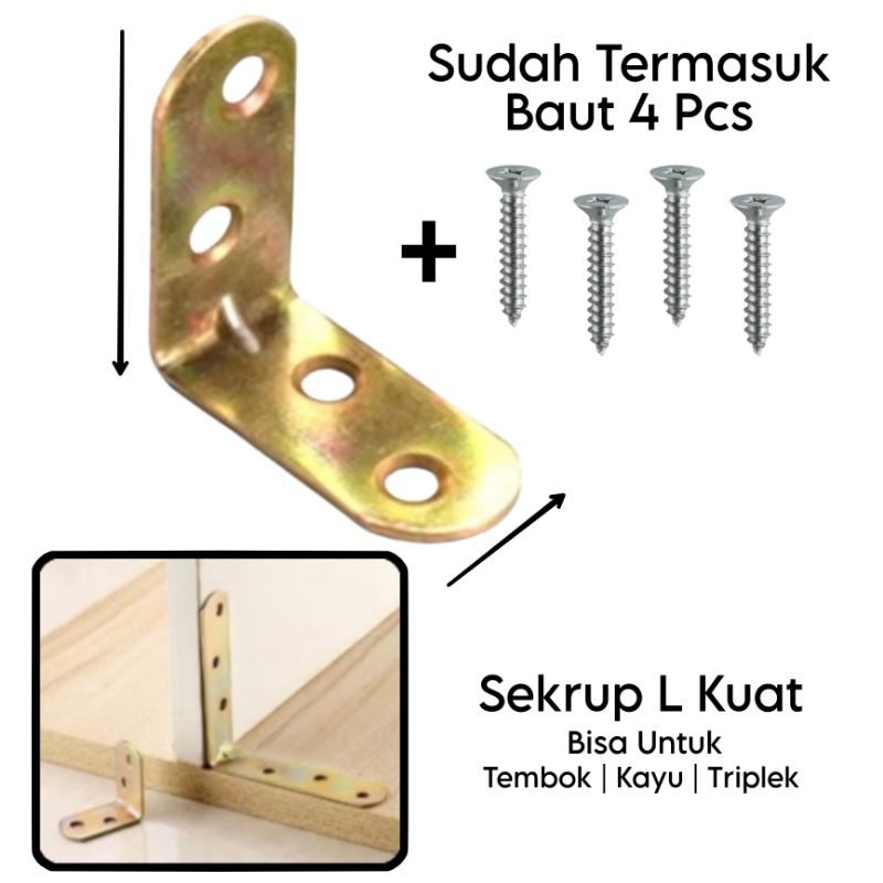 Siku Rak L Penyangga Atau Gantung Kokoh