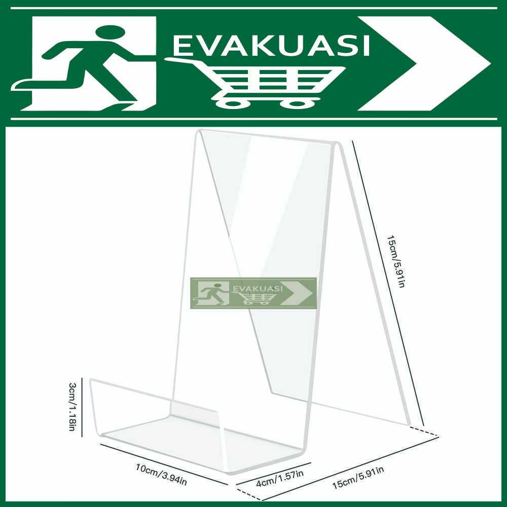 

DISPLAY BOOK STAND PENYANGGAH BUKU ACRYLIC