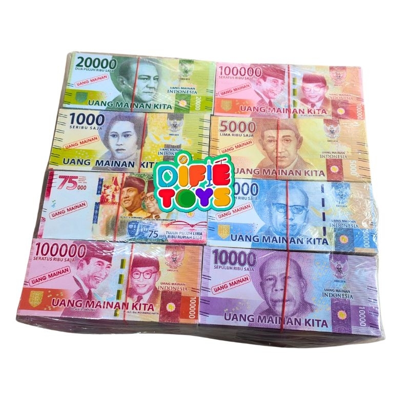 1000 lembar uangmainan monopoli duit duitan monopoli sudah di campur