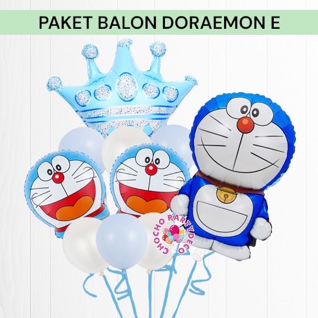 Paket Balon DORAEMON E / Dekorasi Ulang Tahun Doraemon Doremi Nobita