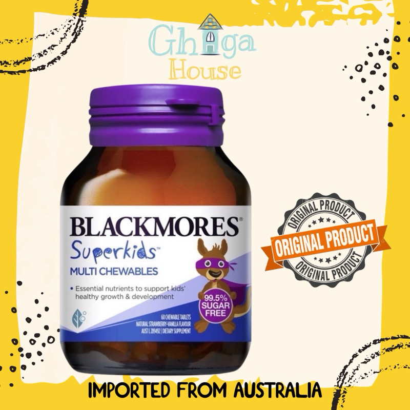 Blackmores Superkids Super Kids Multivitamin Kids Health 60 Chewables
