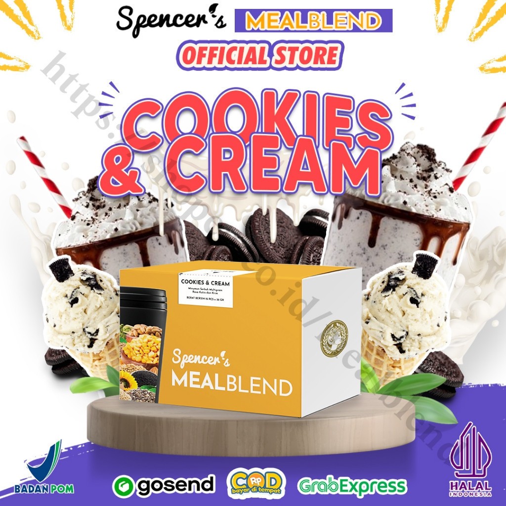 

Spencer’s Meal Blend Cookies & Cream Pengganti Makan Pagi | Siang | Malam